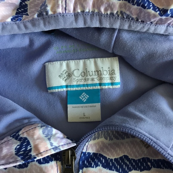 Columbia Girls L Jacket w adjustable hood gd condition - Picture 2 of 4